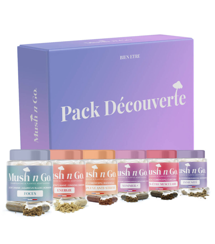 Pack découverte, un tour complet des bienfaits Mush’n’Go