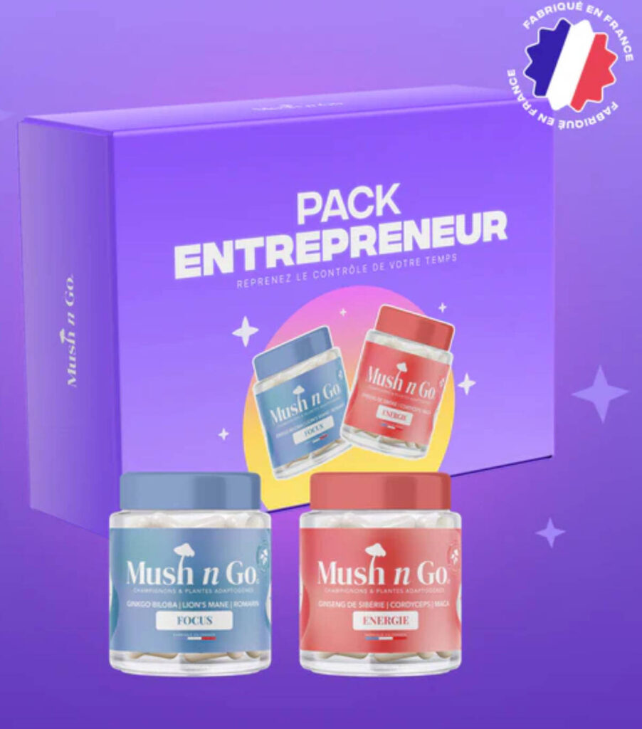 Mush n Go Packentrepreneur Pensé pour la productivité intense avec de la clarté mentale et de la stamina