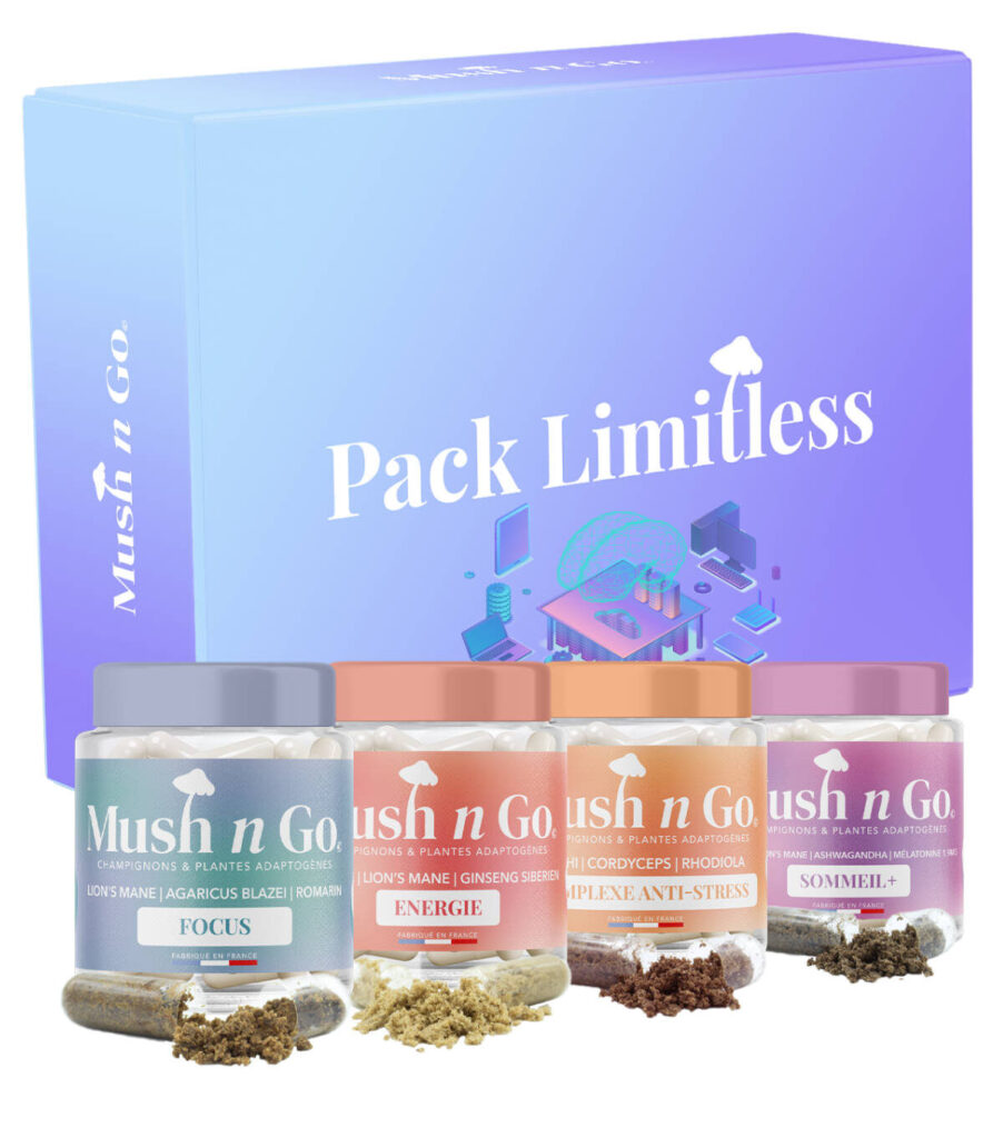 Pack Limitless Mush n Go : Un concentré de performance mentale & physique
