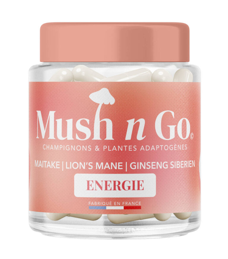 Mush n Go Énergie : Découvre Énergie, une synergie puissante de champignons et d’adaptogènes pensée pour libérer tout ton potentiel et booster naturellement ton énergie au quotidien. 🚀✨